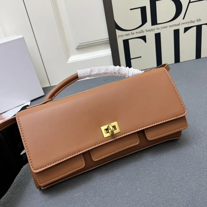 Balenciaga Brown Top Handle Shoulder Bag H08896 - Image 4
