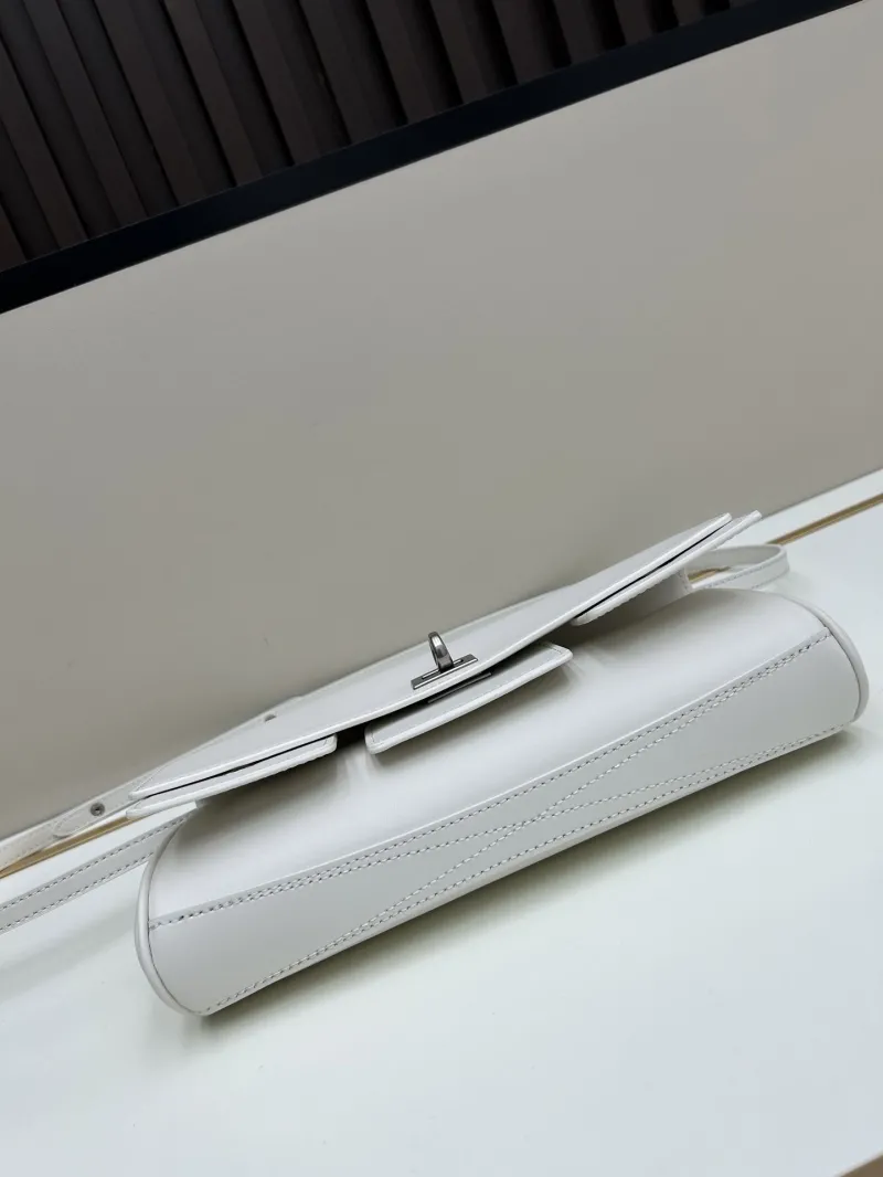 Balenciaga White Top Handle Crossbody Bag 222 - Image 5