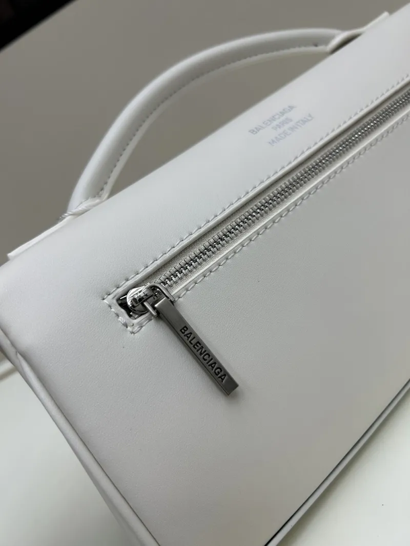 Balenciaga White Top Handle Crossbody Bag 222 - Image 6