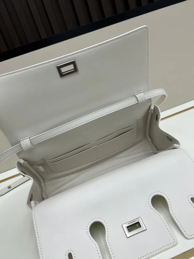 Balenciaga White Top Handle Crossbody Bag 222 - Image 7