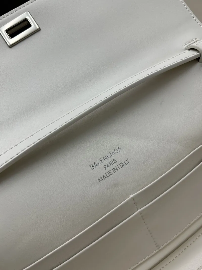 Balenciaga White Top Handle Crossbody Bag 222 - Image 8