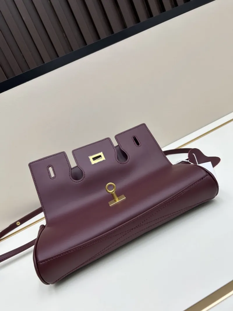 Balenciaga Burgundy Top Handle Crossbody Bag 223 - Image 4