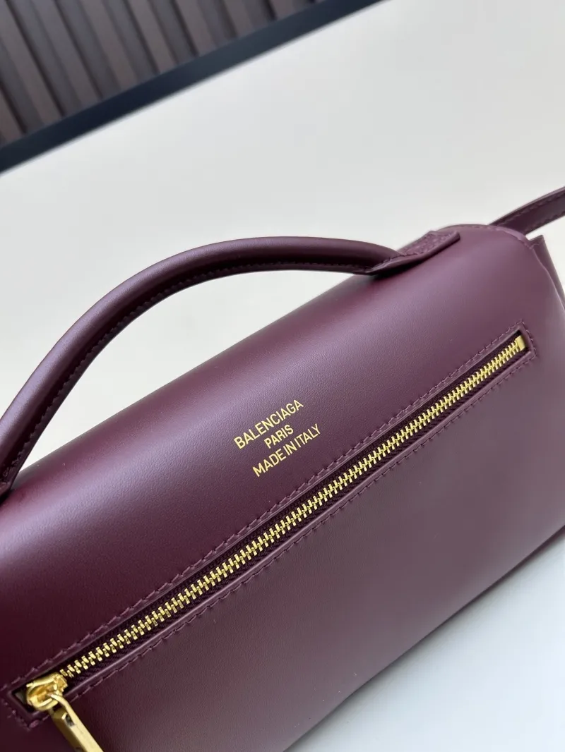 Balenciaga Burgundy Top Handle Crossbody Bag 223 - Image 7