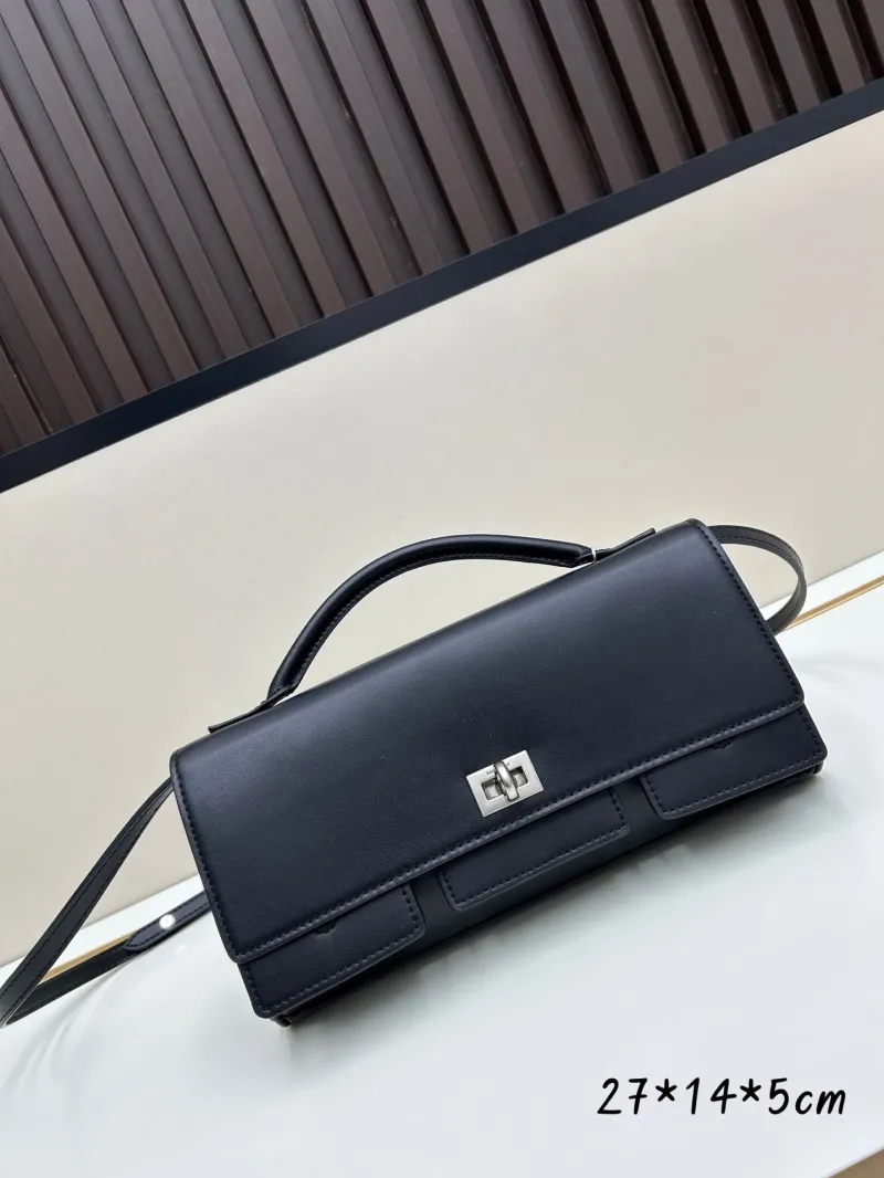 Balenciaga Black Top Handle Shoulder Bag 226