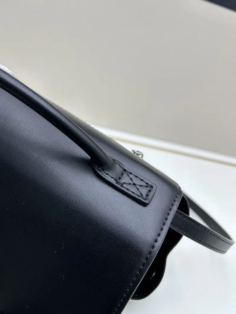 Balenciaga Black Top Handle Shoulder Bag 226 - Image 8