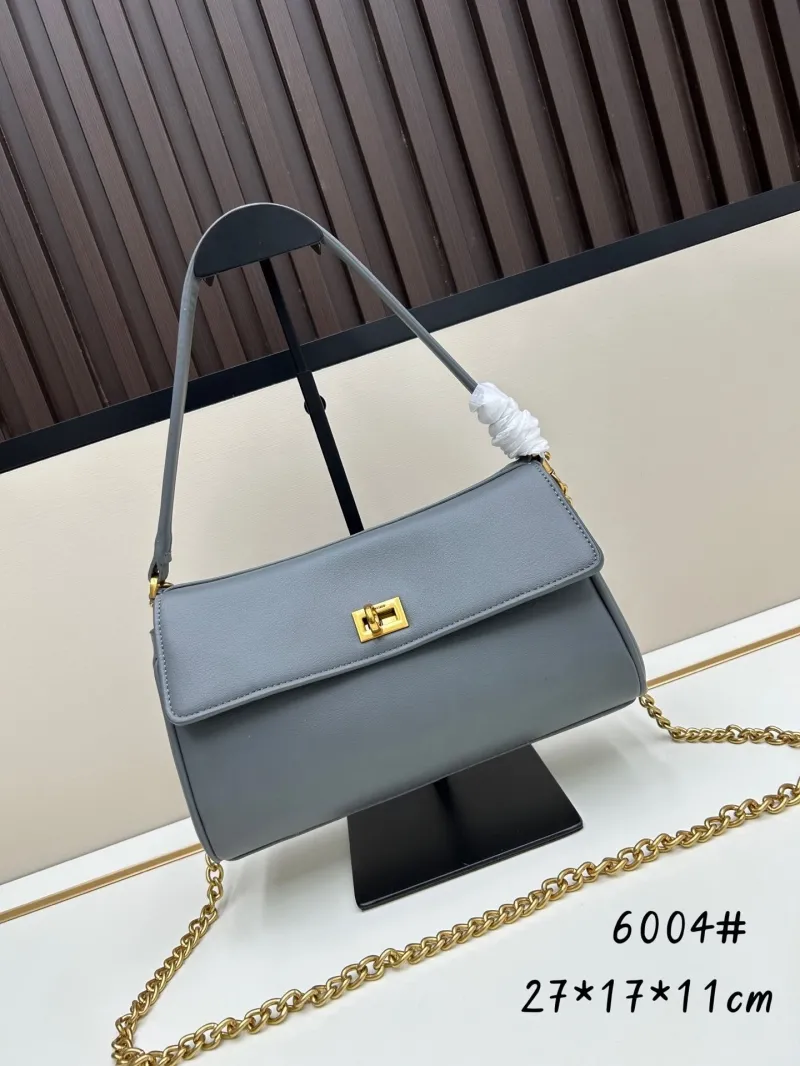 Balenciaga Gray Top Handle Shoulder Bag 6004