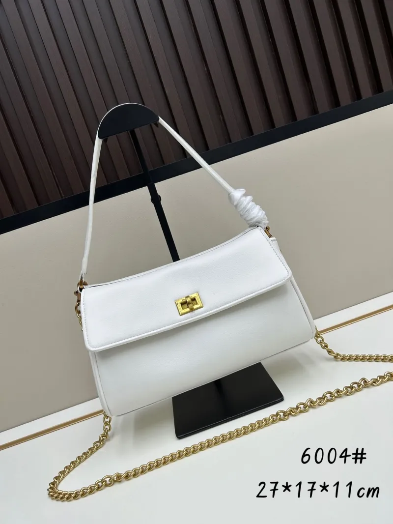 Balenciaga White Top Handle Shoulder Bag 6004