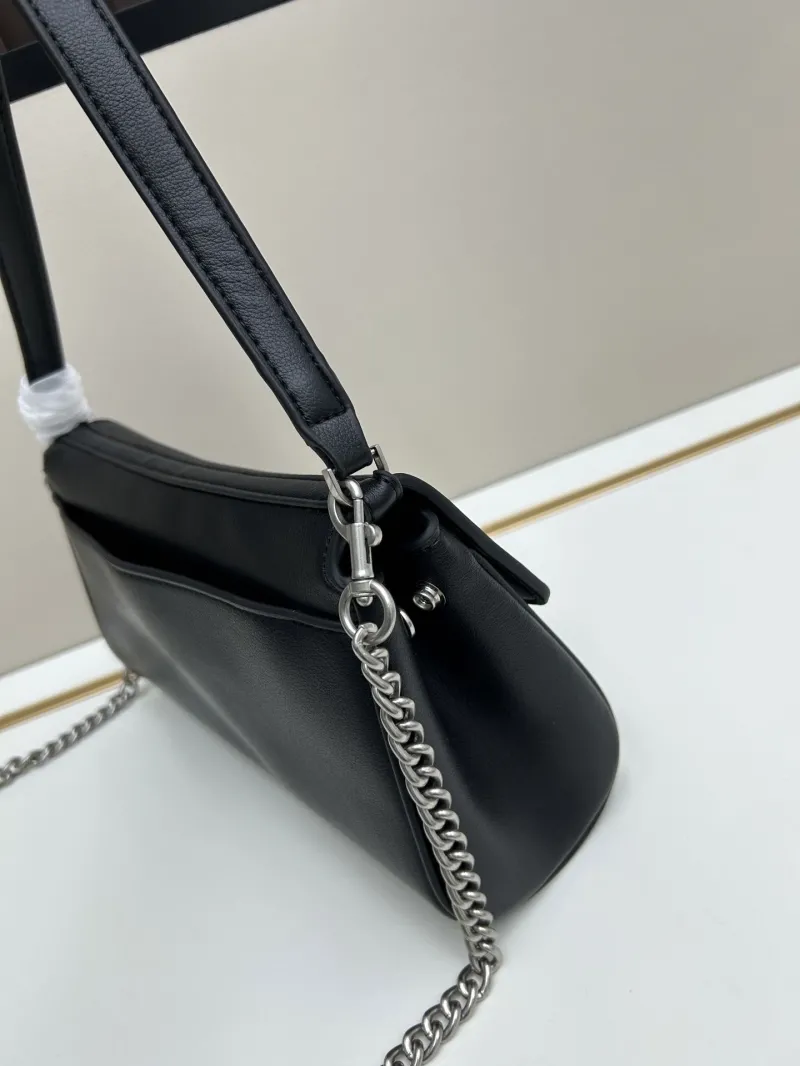 Balenciaga Black Leather Shoulder Bag 6004 - Image 3