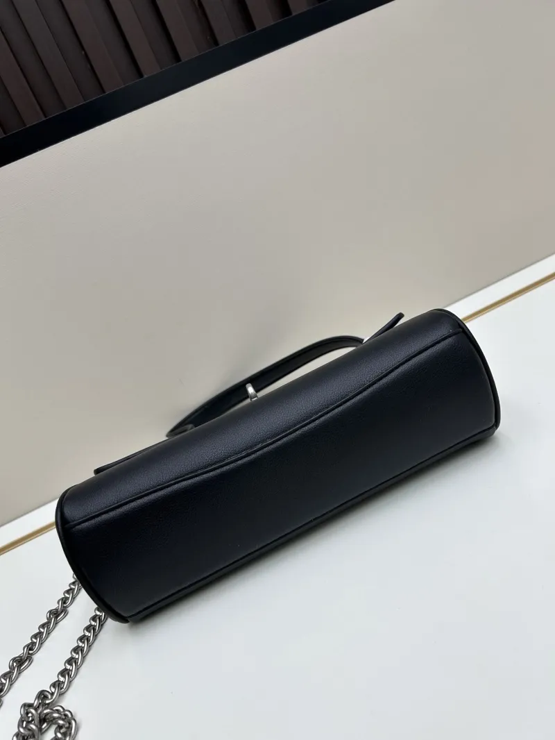 Balenciaga Black Leather Shoulder Bag 6004 - Image 5