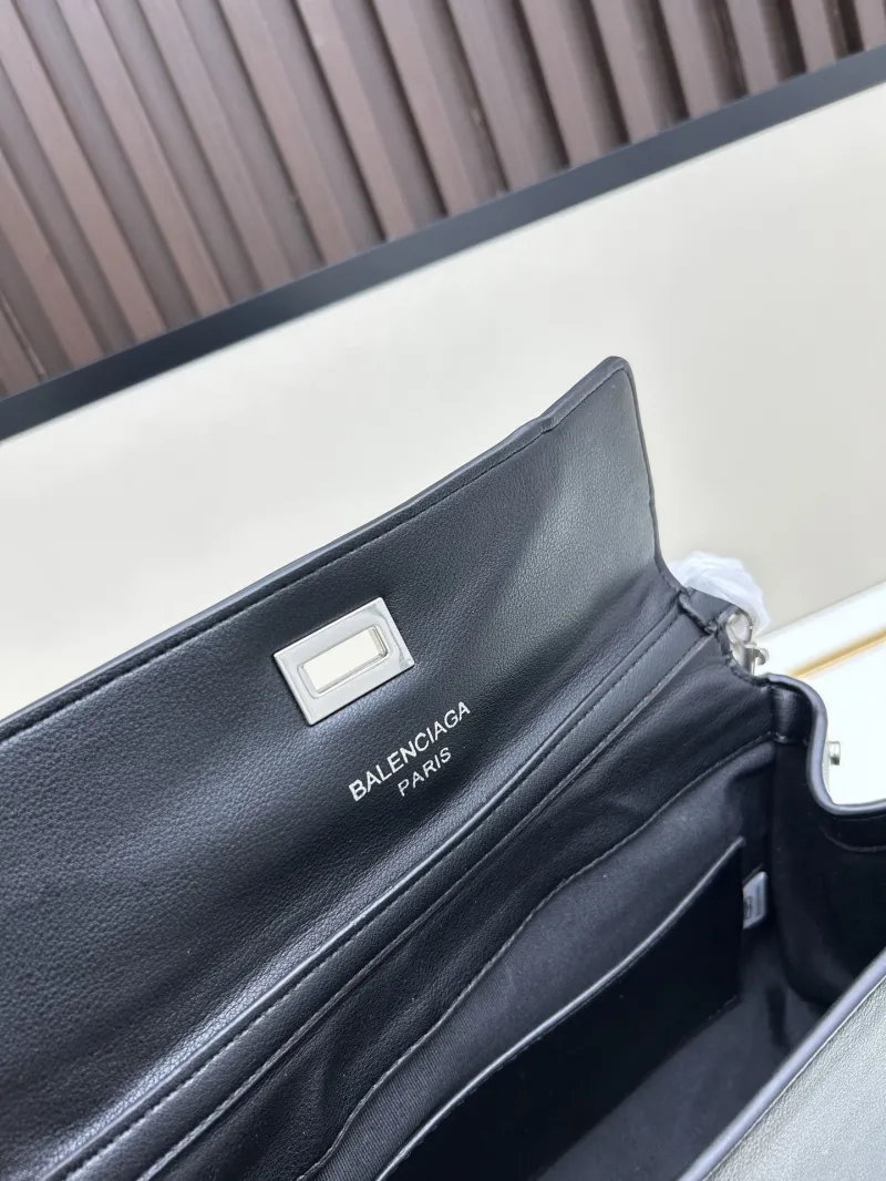 Balenciaga Black Leather Shoulder Bag 6004 - Image 8