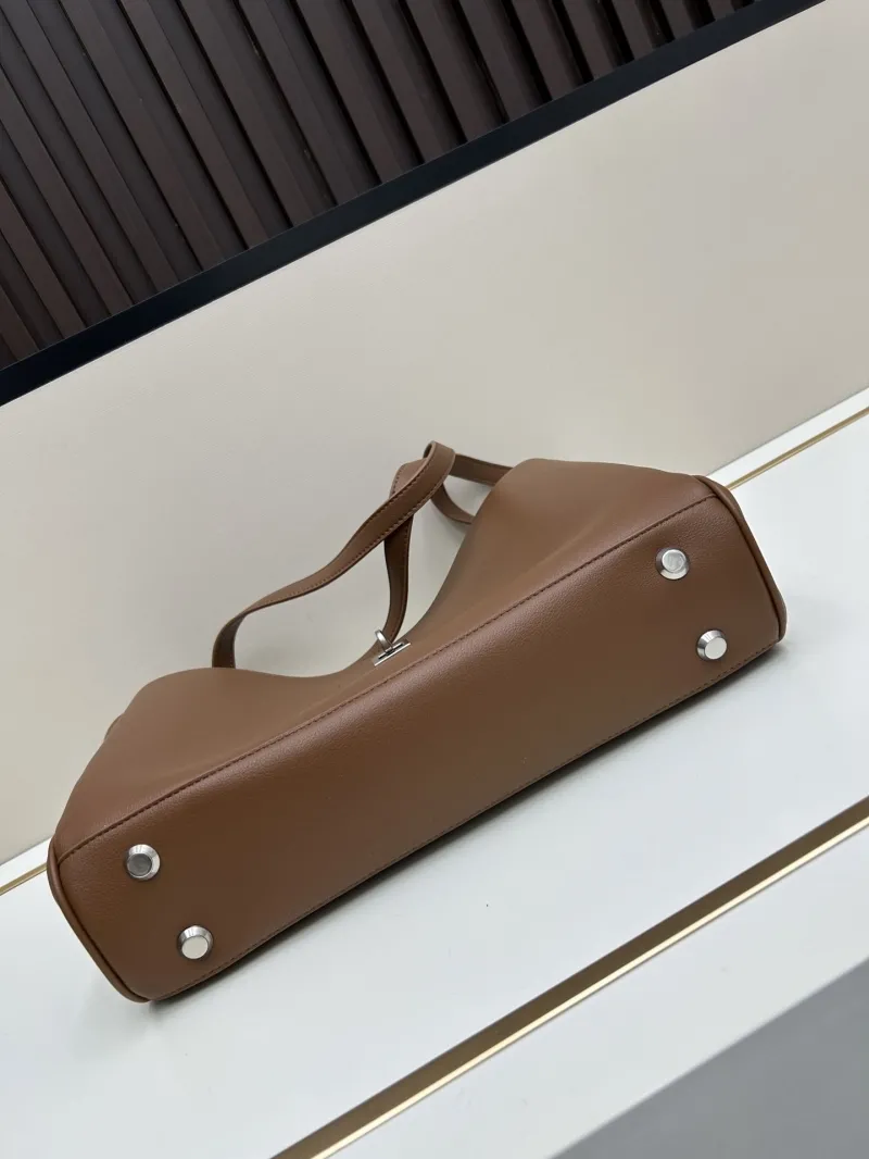 Balenciaga Brown Leather Top Handle Bag 6005 - Image 5
