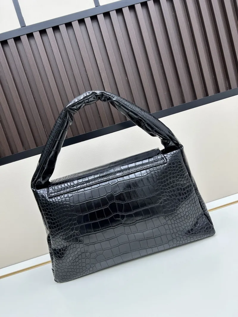 Balenciaga Black Crocodile Top Handle Bag 241 - Image 3