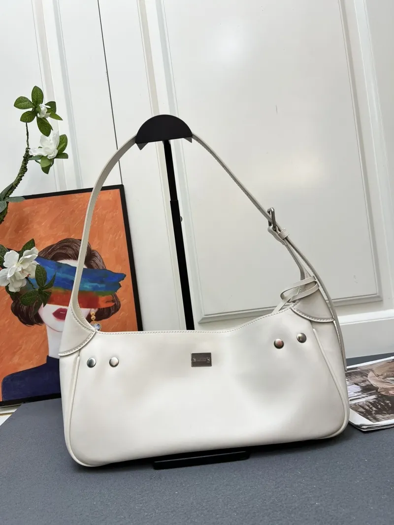 Balenciaga White Hobo Bag 248 - Image 3