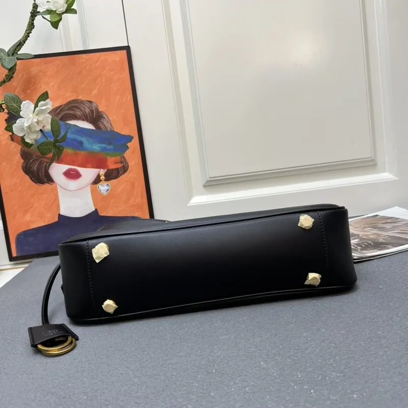 Balenciaga Black Leather Shoulder Bag 249 - Image 8