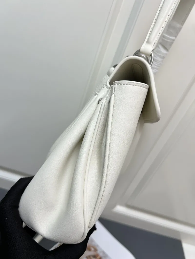 Balenciaga Rodeo White Leather Handbag 6623 - Image 7