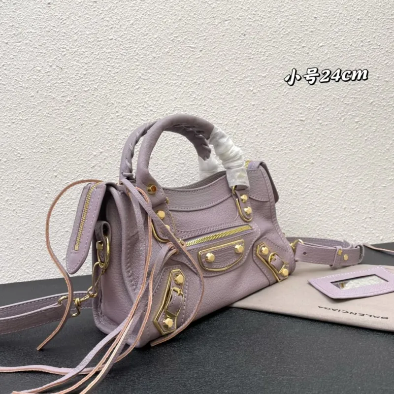 Balenciaga Small Lavender Top Handle Bag 258 - Image 3