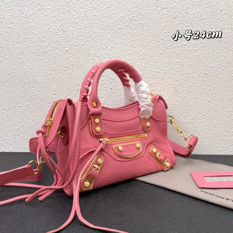 Balenciaga Small Pink Top Handle Bag - Image 3