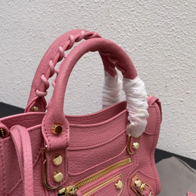 Balenciaga Small Pink Top Handle Bag - Image 5