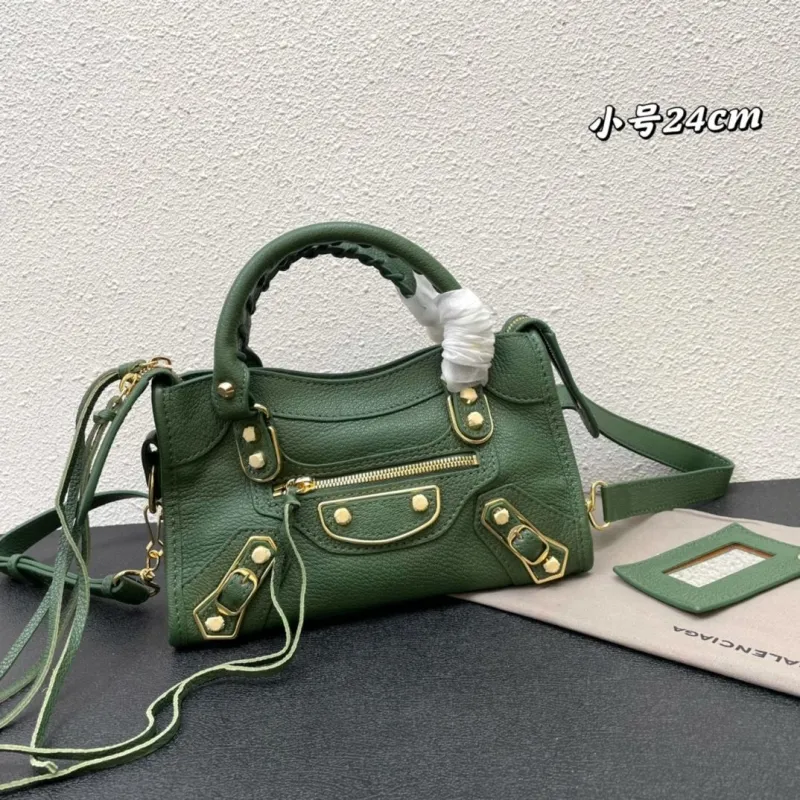 Balenciaga Small Green Top Handle Bag 260
