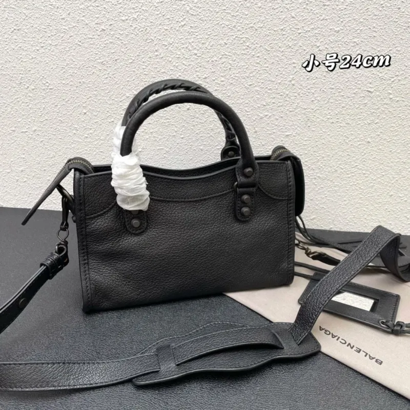 Alternative view of Balenciaga Small Black Top Handle Crossbody Bag