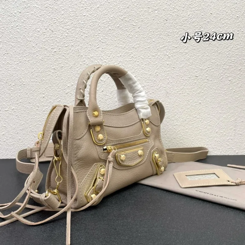 Balenciaga Small 24cm Beige Top Handle Bag 263 - Image 3