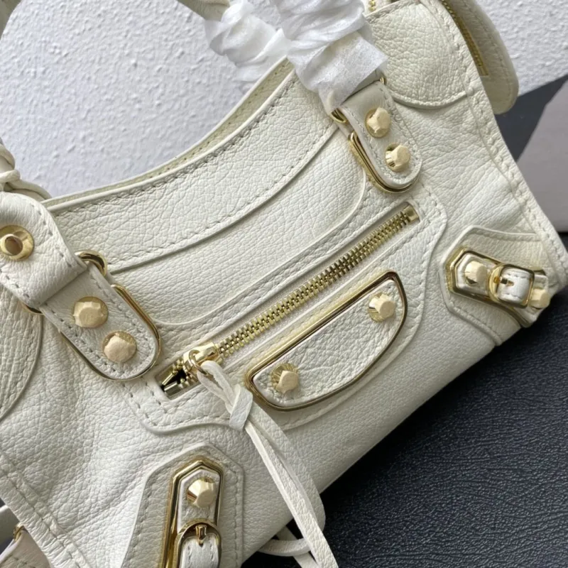 Balenciaga Small White Top Handle Bag - Image 6