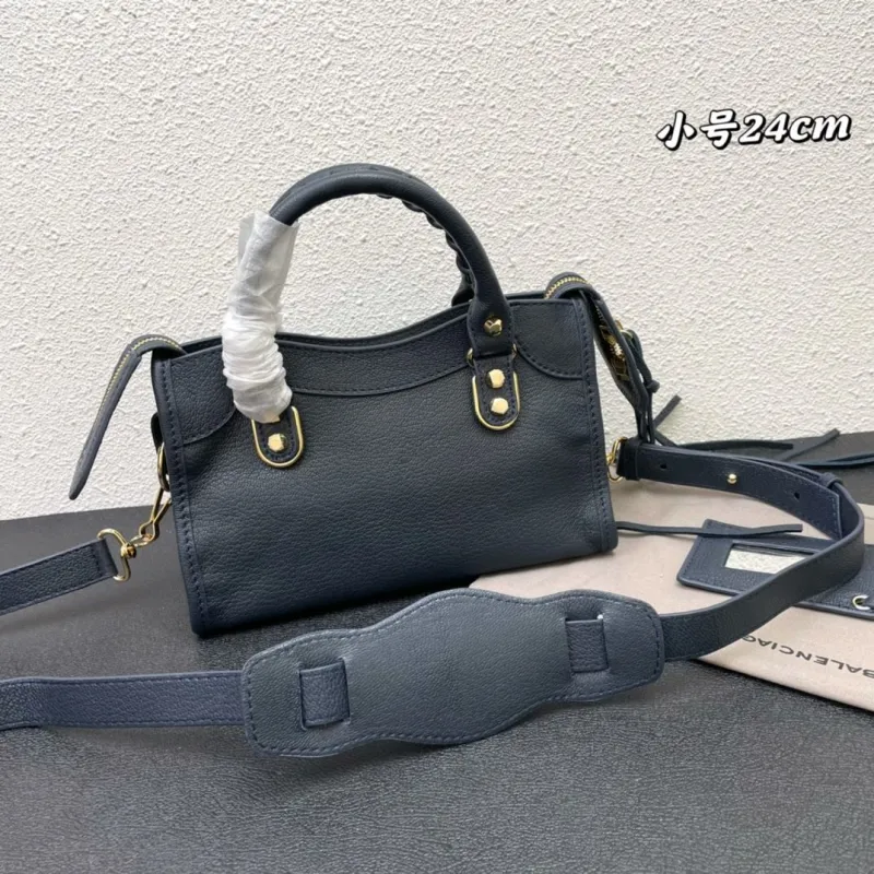 Alternative view of Balenciaga Small 24cm Dark Navy Top Handle Bag 266