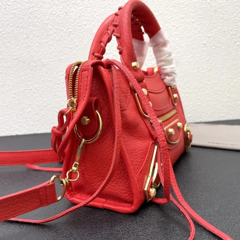 Balenciaga Small Red Top Handle Bag - Image 5