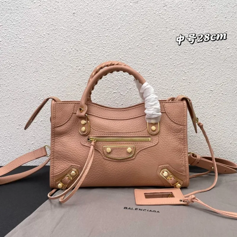 Balenciaga Medium 28cm Nude Pink Top Handle Bag 271