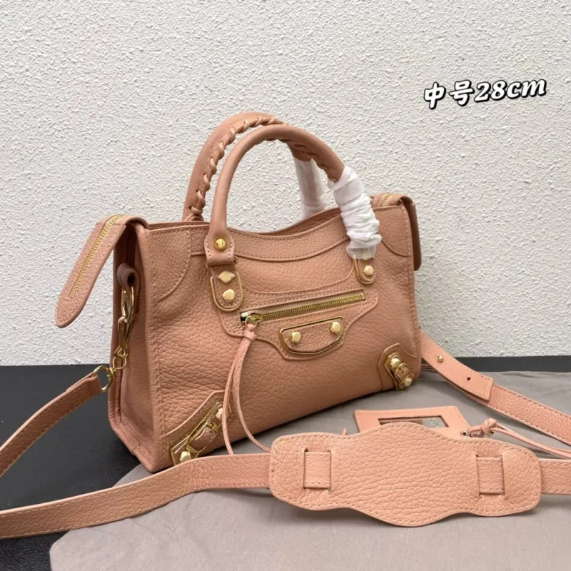Balenciaga Medium 28cm Nude Pink Top Handle Bag 271 - Image 3