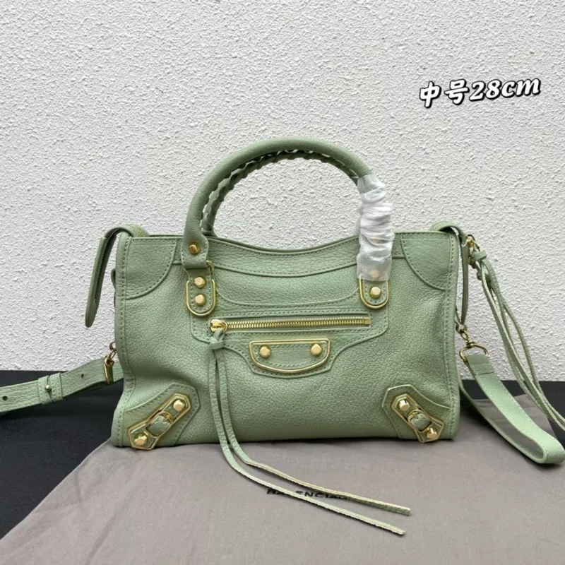Balenciaga Mint Green Medium 28cm Top Handle Bag