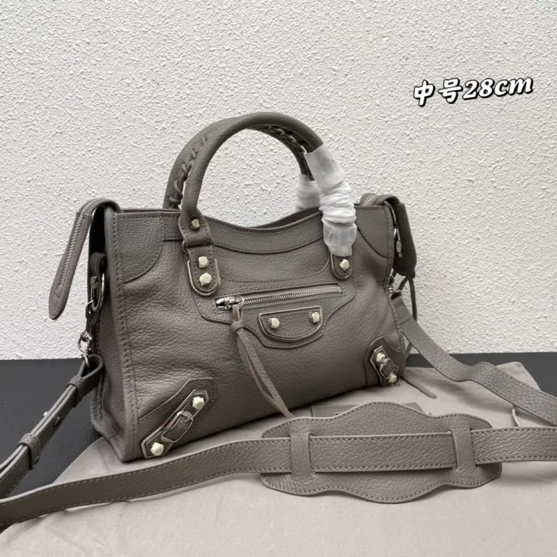 Balenciaga Medium Gray Top Handle Bag - Image 3