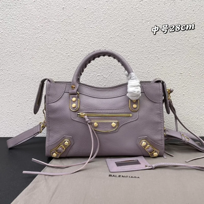Balenciaga Lavender Medium Top Handle Bag 276