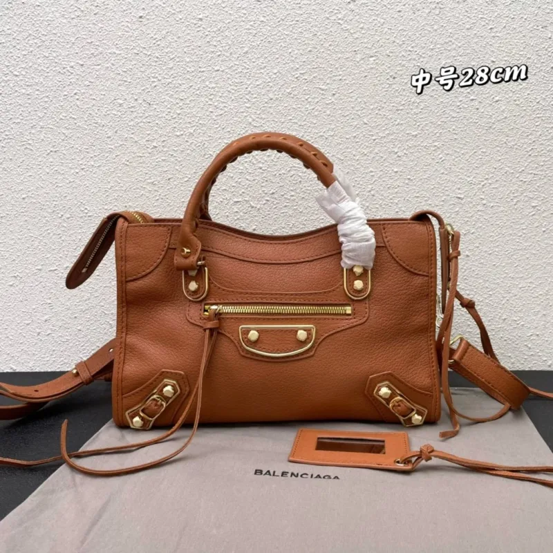 Balenciaga Medium Brown Top Handle Bag