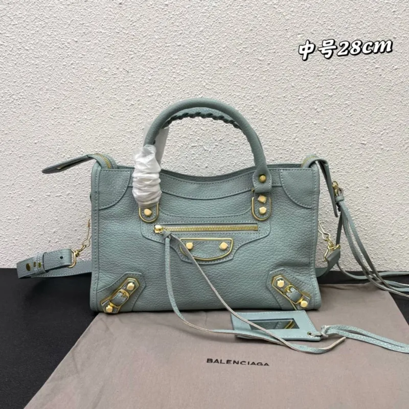 Balenciaga Medium Light Blue Top Handle Bag
