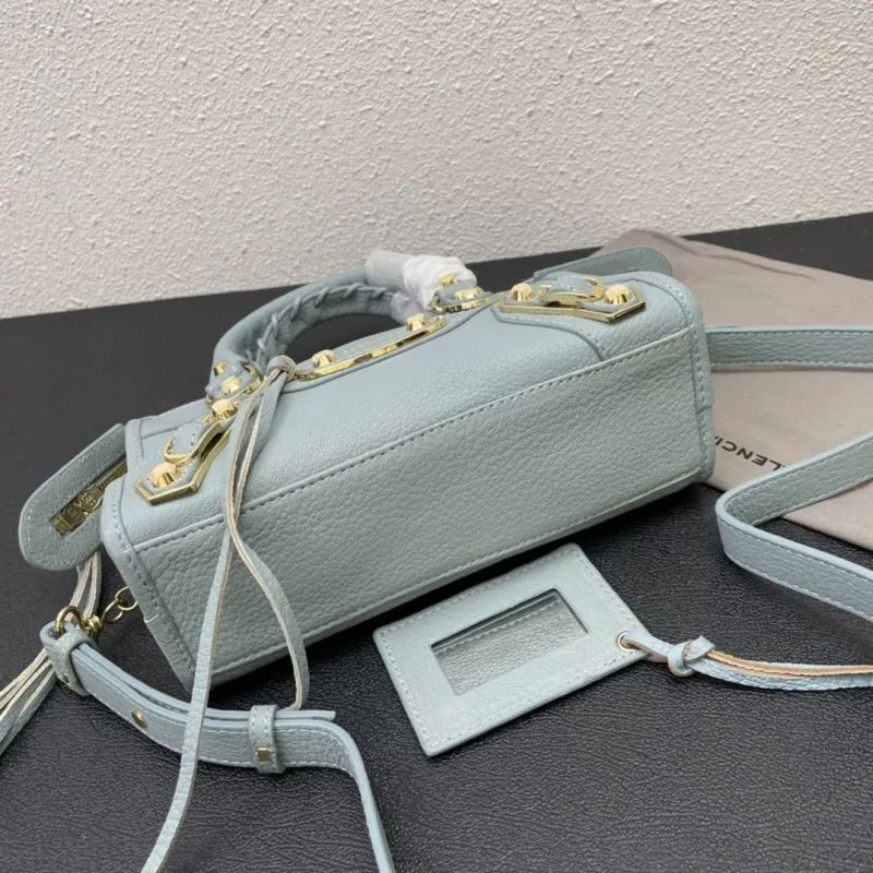 Balenciaga Medium Light Blue Top Handle Bag - Image 7