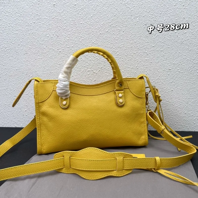 Alternative view of Balenciaga Yellow Medium Top Handle Bag 28cm