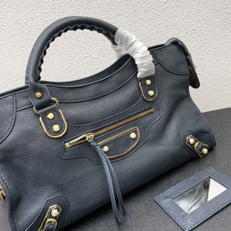 Balenciaga Medium Navy Blue Top Handle Bag - Image 6