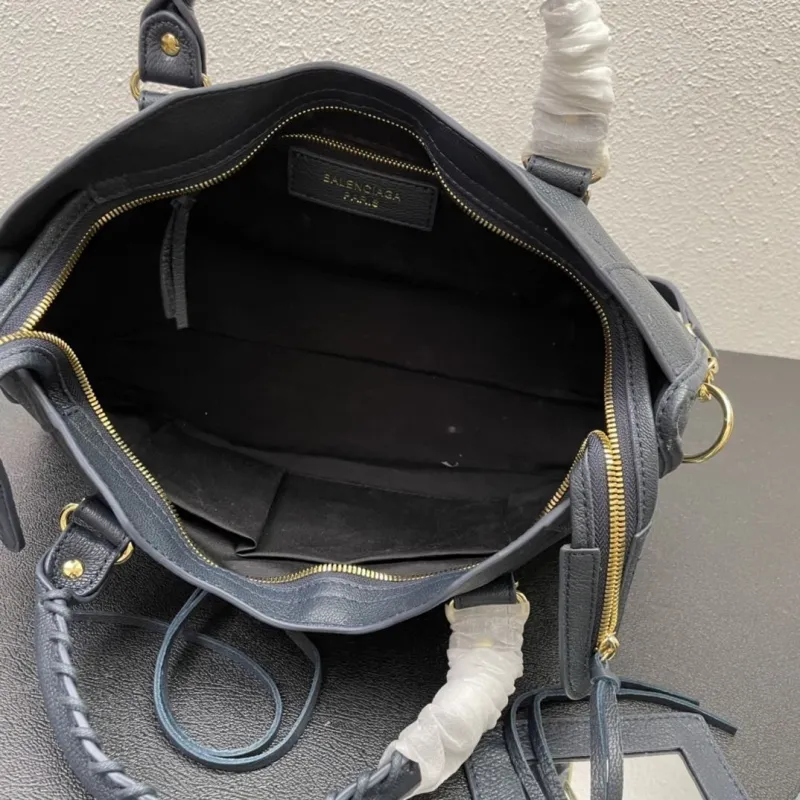 Balenciaga Medium Navy Blue Top Handle Bag - Image 8