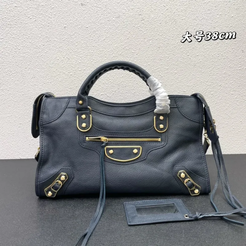 Balenciaga Large 38cm Dark Navy Top Handle Bag