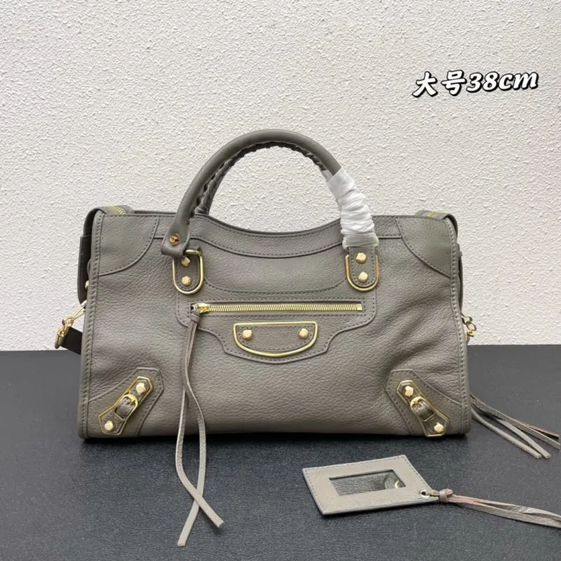 Balenciaga Large Gray Top Handle Bag