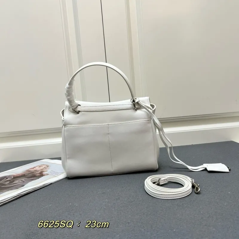 Alternative view of Balenciaga White Top Handle Crossbody Bag 6625SQ 23cm