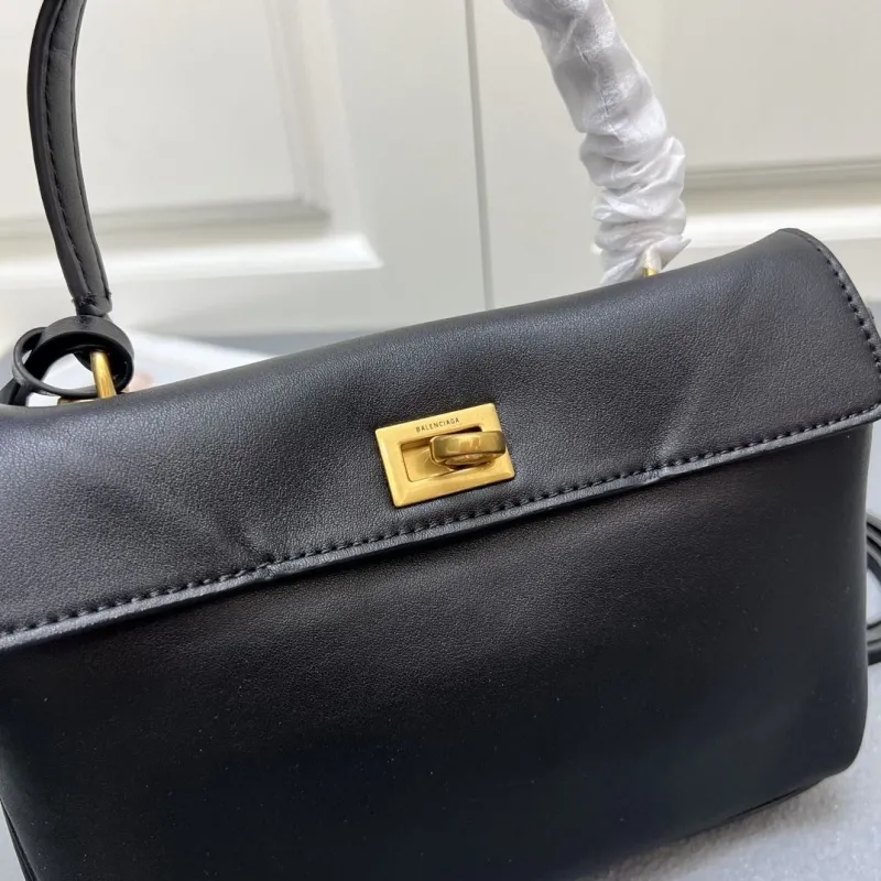 Balenciaga Black Top Handle Bag 6625SQ 23cm - Image 5