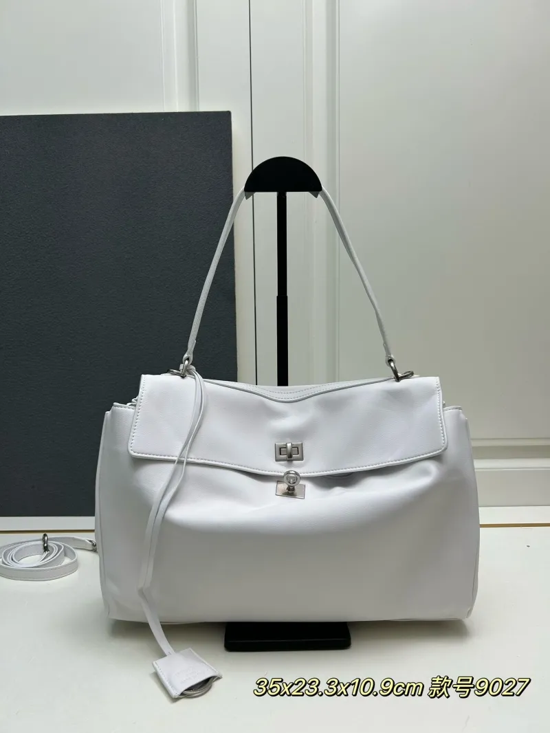 Balenciaga White Top Handle Bag 9027