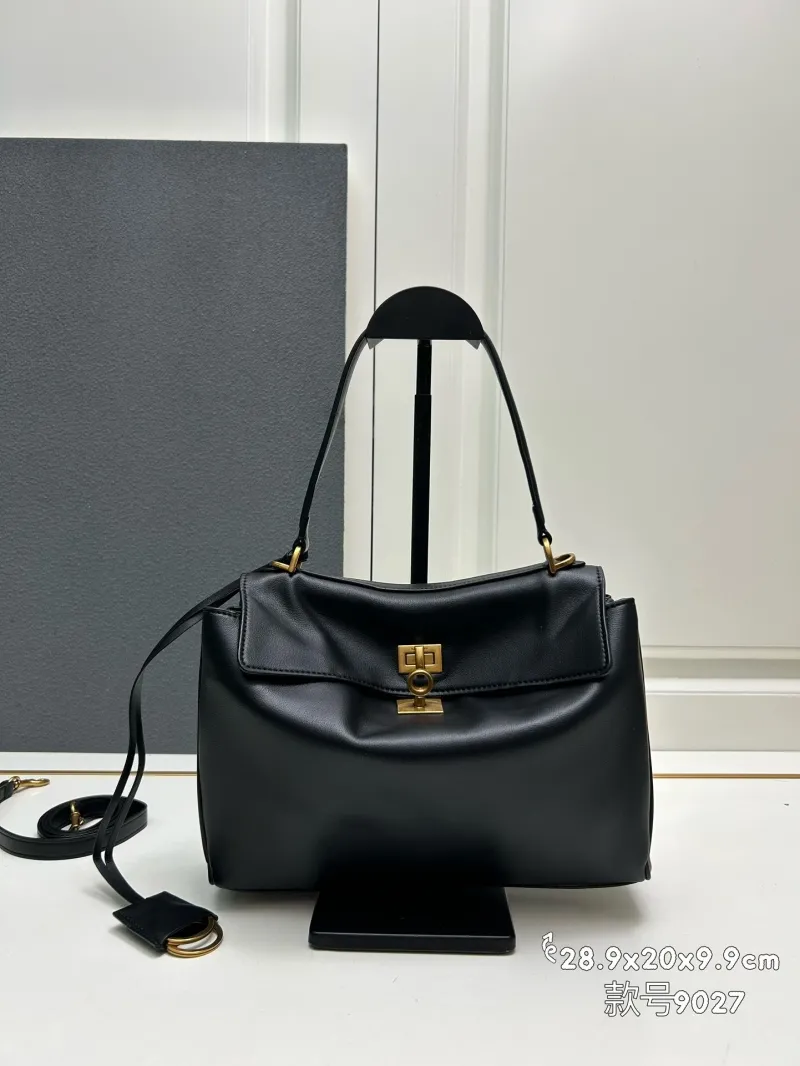 Balenciaga Black Top Handle Bag 9027 - Image 3