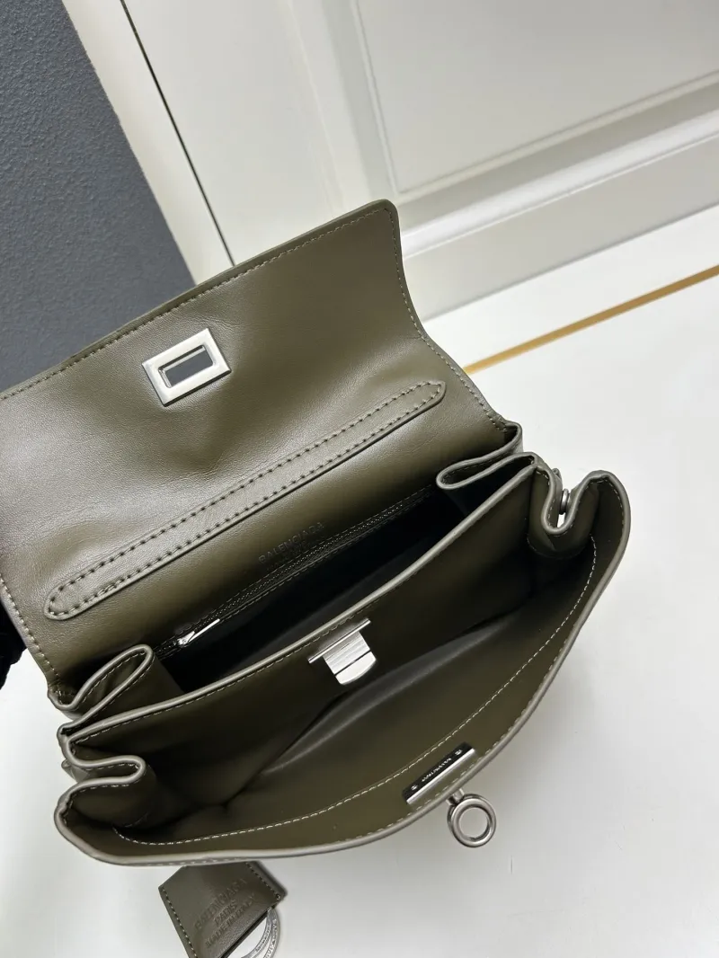 Balenciaga Olive Top Handle Crossbody Bag 9027 - Image 8