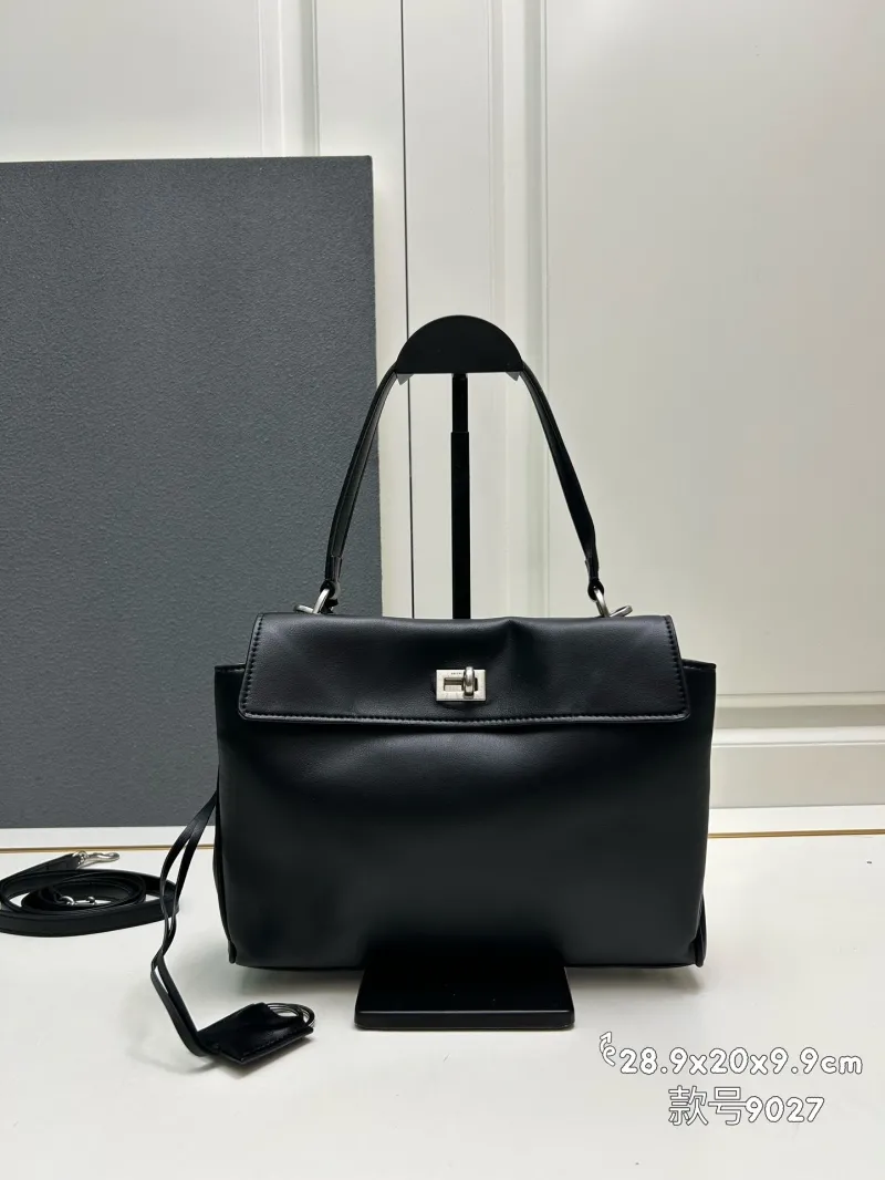 Balenciaga Black Top Handle Bag 9027