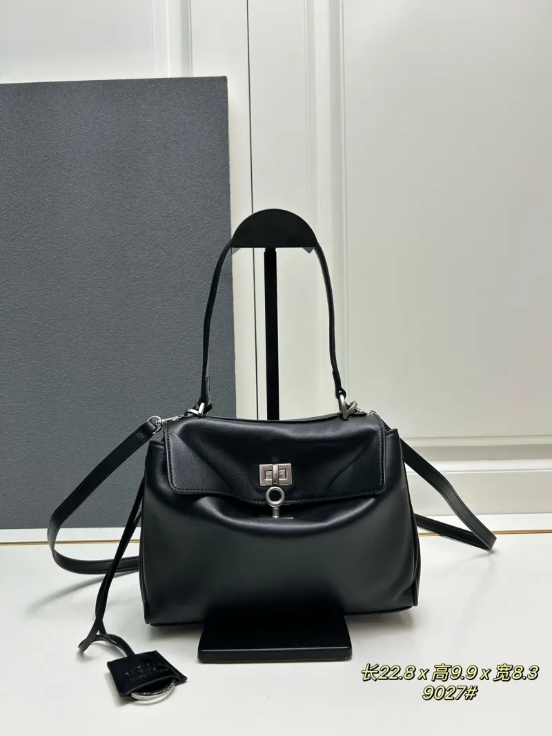 Balenciaga Black Top Handle Crossbody Bag 9027