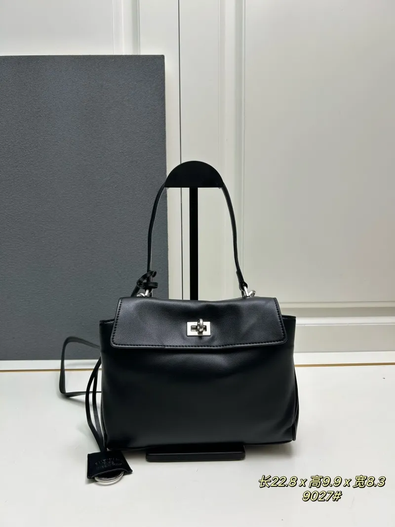 Alternative view of Balenciaga Black Top Handle Crossbody Bag 9027