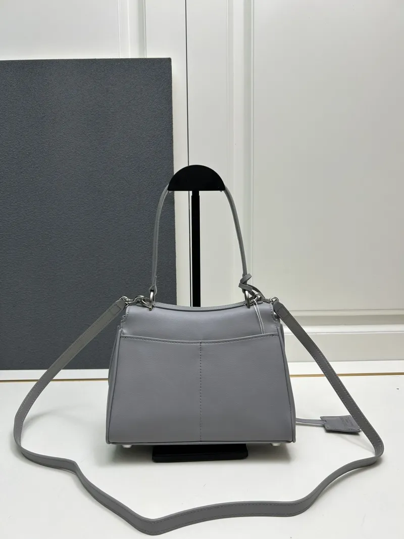Balenciaga Gray Top Handle Crossbody Bag 9027 - Image 3
